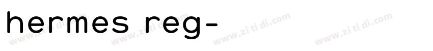hermes reg字体转换